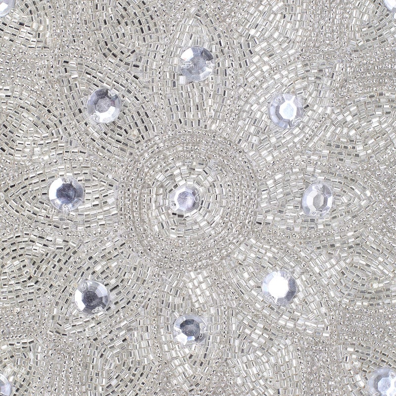 Light & Pro Lightnpro Handwoven Silver Pillow Cover - 12x12 Inch, Handmade Luxury Soft Peacock Design Decorative Cushion Case for Couch, Sofa, and Bed - Artisan-Made - Cover Only (1 Pack) - Image 3